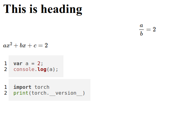 Convert Markdown to HTML (with Maths equation and code snippet ...