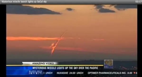 Missile Launched Over LA? Not Quite.