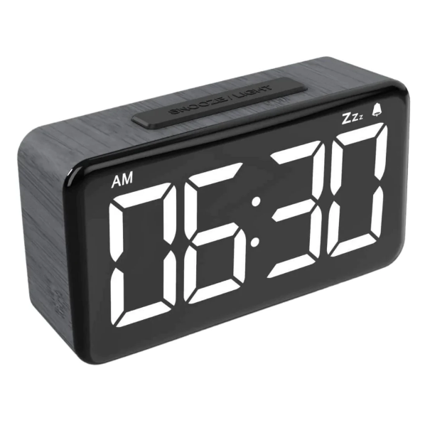 Digital Alarm Clock with LED Display Kithomeaid Medium