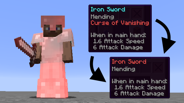 Minecraft CURSE OF VANISHING Tutorial (What it Does & More) 