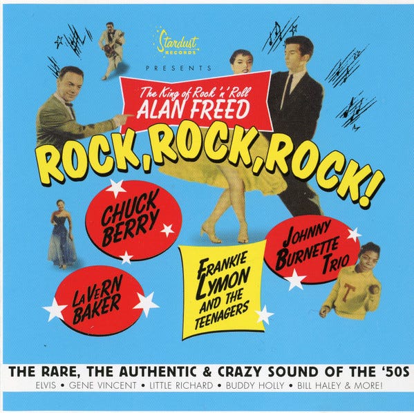 Left: A Billboard “Race Records” chart from May 1948; Right: 2003 Album cover for “King of Rock ’n’ Roll” Alan Freed. Courtesy of Goldenlane Records