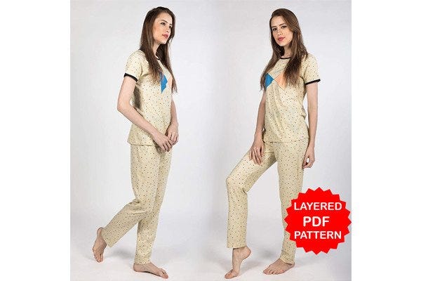 Women’s Pajama Set PDF Sewing Pattern | by Ettore Sottsass | Jun, 2024 ...
