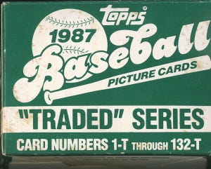 1987 Topps Baseball Cards  The Ultimate Guide | by Moonlighting Writer |  Medium