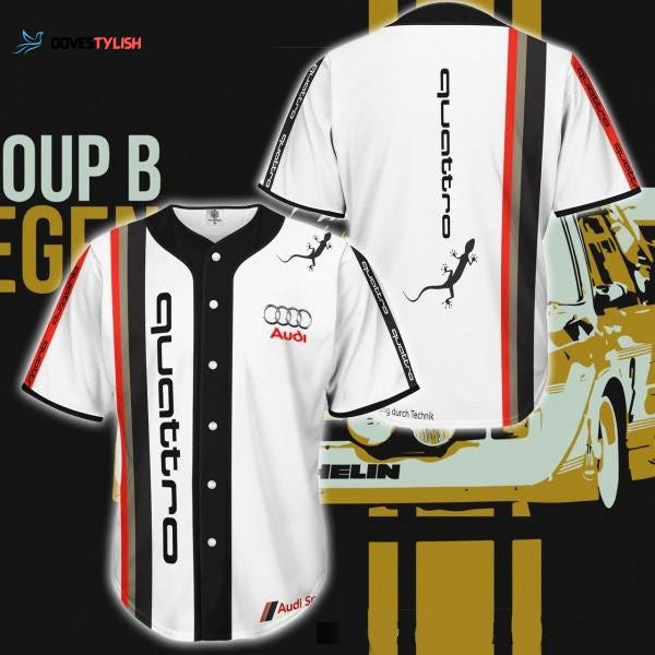 Audi Quattro Baseball Jersey Shirt | by Dovestylish | Apr, 2024 | Medium