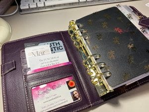 Louis Vuitton MM Agenda Set Up, Cash System