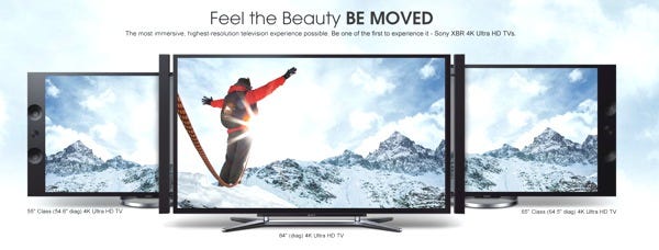 Sony Bravia XBR-55X900A and XBR-65X900A 4K Television Details