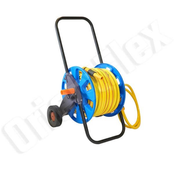 How to wind up garden hose reel. A garden hose reel is a device