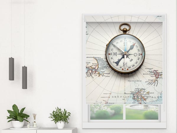 Buy Map Roller Blind For Windows Online