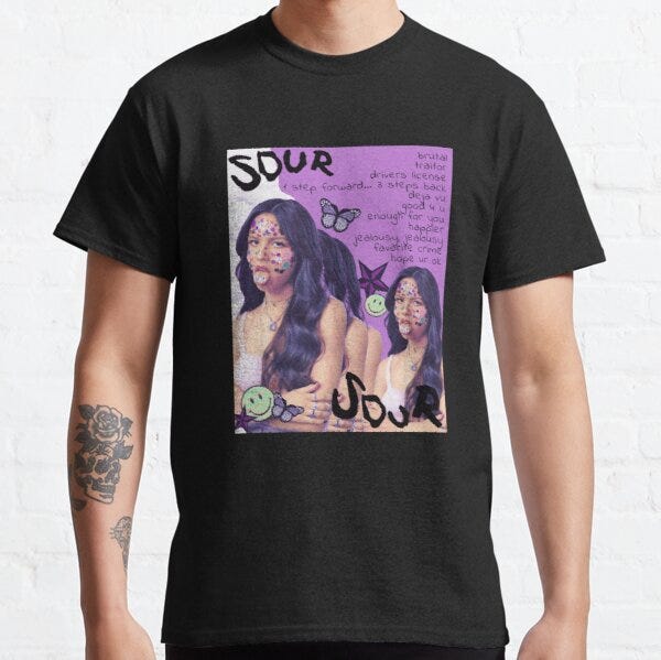 Olivia Rodrigo TShirts — Sour Olivia Rodrigo Classic TShirt Berserk