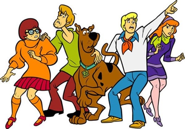 This game is a Scooby Doo chase scene