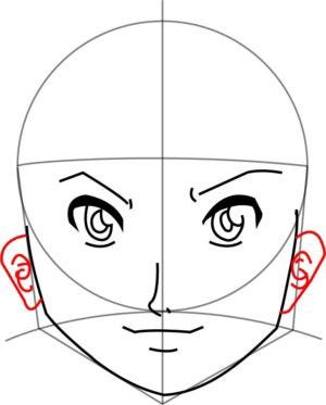 Esboço de anime: rosto de lado  Desenho de rosto, Desenhando