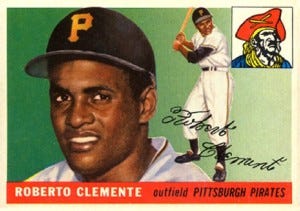 1972 Topps #309 Roberto Clemente Pittsburgh Pirates Baseball