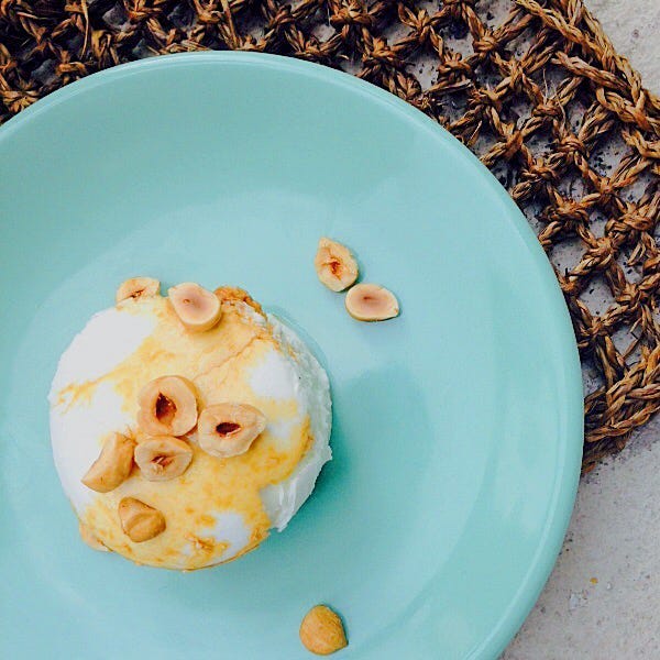 Mozzarella di bufala, soja et noisettes