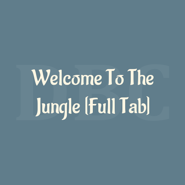 Guitar Chords To The Jungle [Full Tab] — Guns N’ Roses by Eko Purnama DB Chord Medium