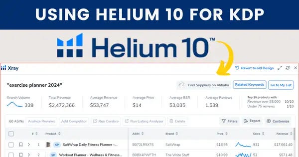 Helium 10 for Amazon KDP — A Simple Yet Effective Approach! | by Subha ...