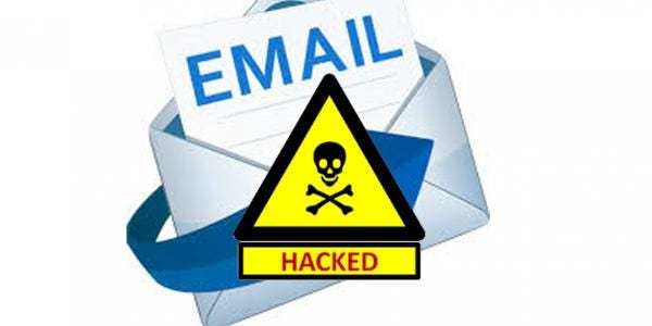 Email hacked visual