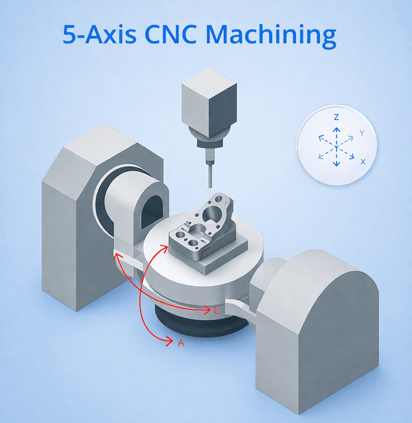 3-Axis vs 5-Axis CNC Machining: Key Differences, Benefits & Applications