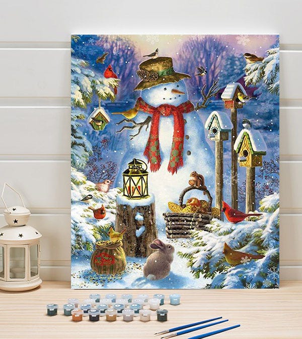 Celebrating Christmas with Festive Paint by Numbers Kits by Paint by
