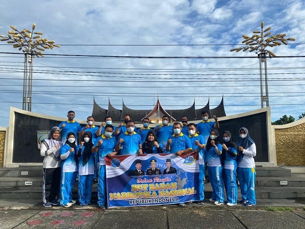 BNNK Pasaman Barat Gelar Olahraga Jalan Santai dan Sosialisasi Terhindar dari Bahaya Narkoba