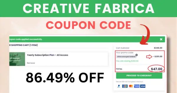 Creative Fabrica Coupon Code 2024 — Over 86% OFF | by Subha Malik