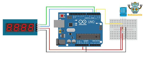 4 Digit 7 Segment Display — Arduino | by Robonamix | Medium