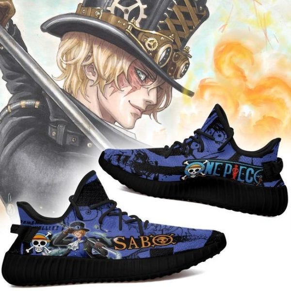 Sabo One Piece Anime Yeezy Shoes Custom Sneakers Gifts For Men Women Ht