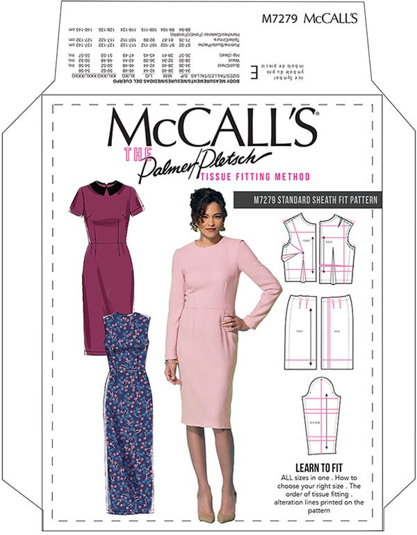 McCalls Fitting Sloper Dress Sewing Pattern