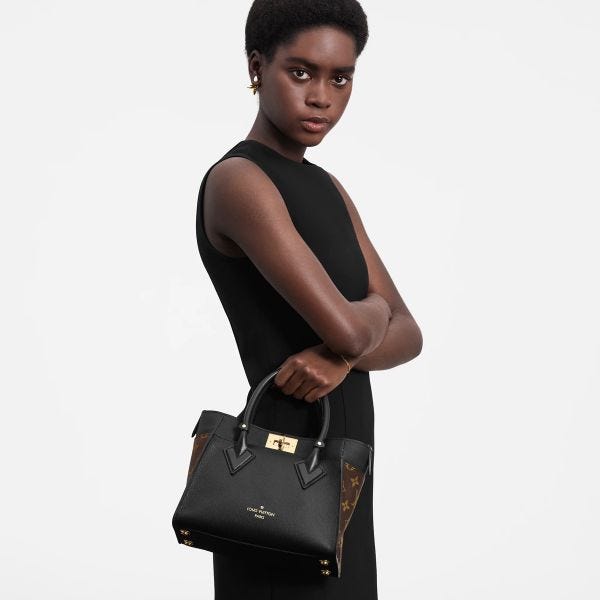 N45282 Louis Vuitton On My Side PM Tote Bag - Eluxury - Medium
