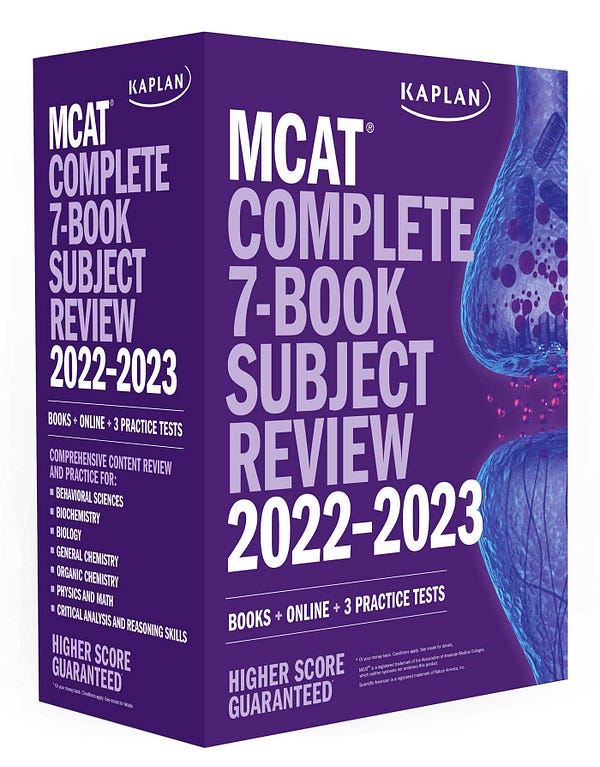 DOWNLOADREAD MCAT Complete 7Book Subject Review 2022?2023 Books + Online + 3 Practice Tests