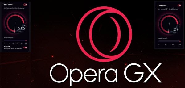 The Opera GX browser is built for gamers with RAM and CPU limiters