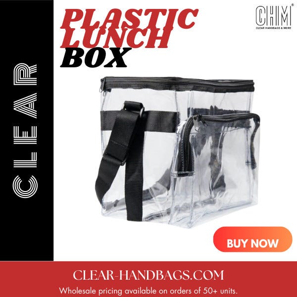 Large Clear Lunch Box