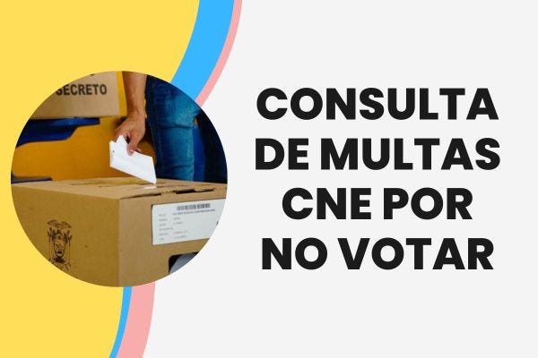 Consulta de Multas CNE por no Votar