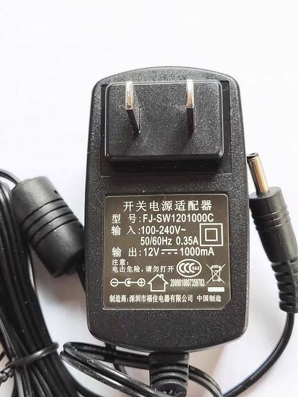 Brand Newfujia Fj Sw1201000c 12v 1000ma Ac Dc Adapthe Power Supply By Ezpowerservice Oct 6926