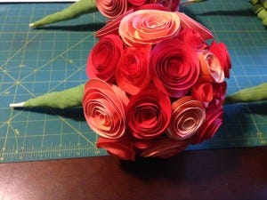 How to make Paper Rose Flower Bouquet