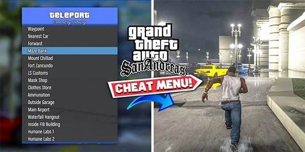 GTA San Andreas PC cheat codes