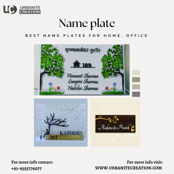 how to make designer name plates