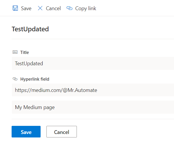 Update SharePoint hyperlink field the proper way with alternative text ...