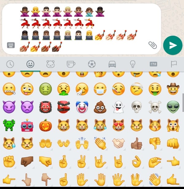 The Emoji on WhatsApp and Facebook are not Racists