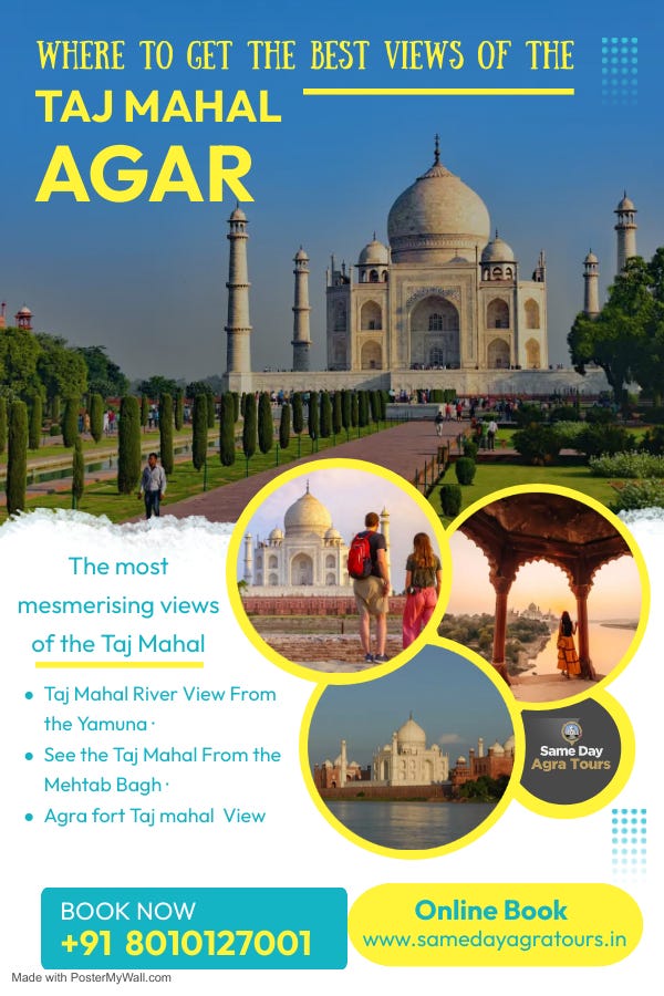 平山郁夫、Tha Taj Mahal Seen from Agra Visiting the Taj Mahal in Agra, India: A Spiritual Experience