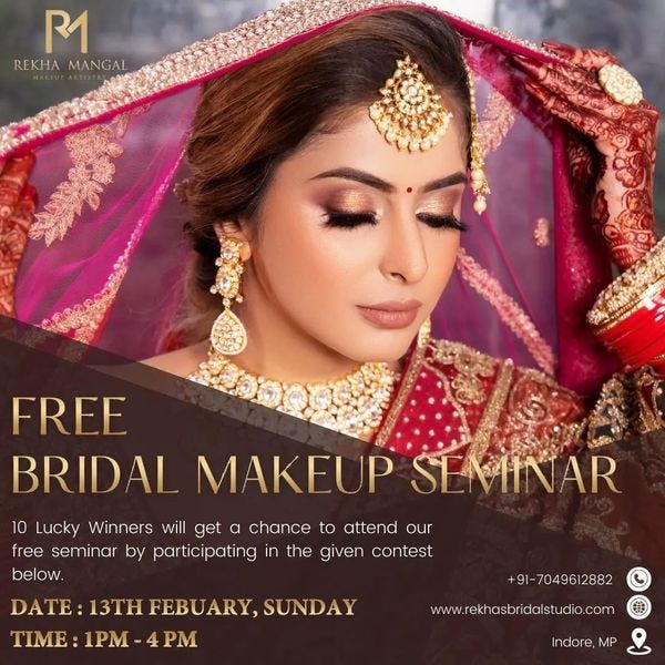 Best Natural Bridal Makeup In Indore - Rekha Mangal - Medium