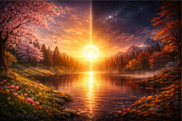 3.20.26 Equinox sunrise over spring and autumn