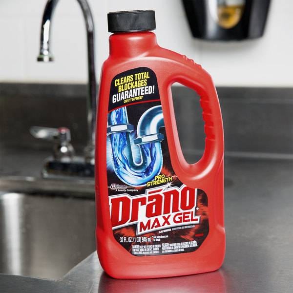 80 Oz. Max Gel Clog Remover Drano Drain Cleaner And Shower Sink