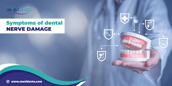 Symptoms of dental nerve damage. Inside each tooth, in the center of