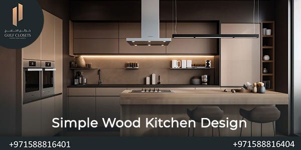 Simple Wood Kitchen Design