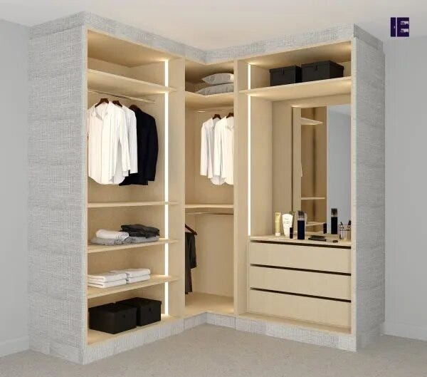 UK's Fitted Corner Wardrobes. Join our exclusive sale for I-shaped… | by  Inspired Elements | Medium