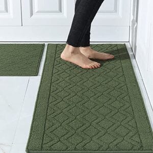 WISELIFE Kitchen Mat, Cushioned Anti-Fatigue 17.3x 59 Waterproof Non-Slip  Heavy Duty Ergonomic Comfort Rugs for Floor Home, Office, Sink, Laundry