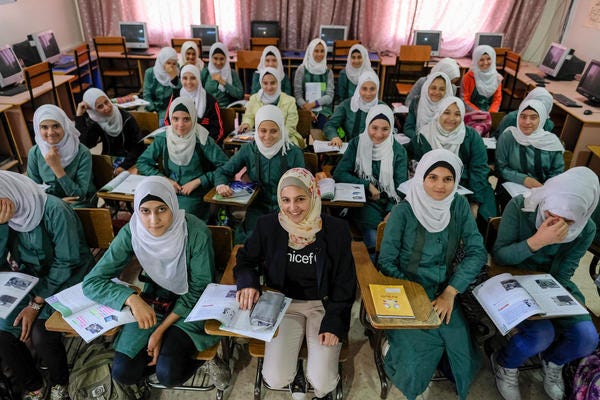 Children’s education: UNICEF’s Almellehan inspires young refugees in ...