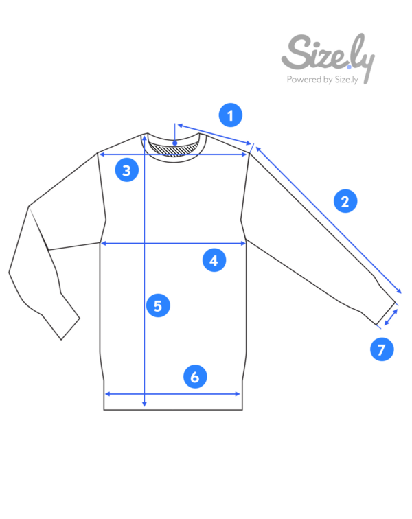 How to Measure a Sweatshirt?. Steps to Measure a Sweatshirt, by Sizely