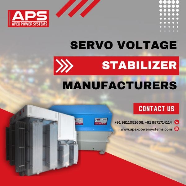 Leading Servo Voltage Stabilizer Manufacturers Ensuring Precision