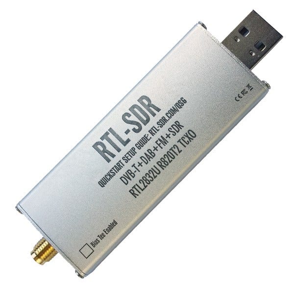 RTL-SDR Blog silver dongle first impressions, compared to NooElec blue  dongle, by R. X. Seger
